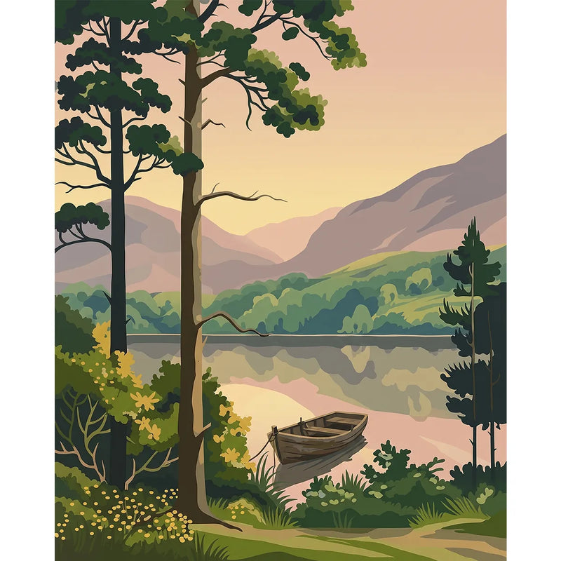 Lakeside Rowboat-zoom-