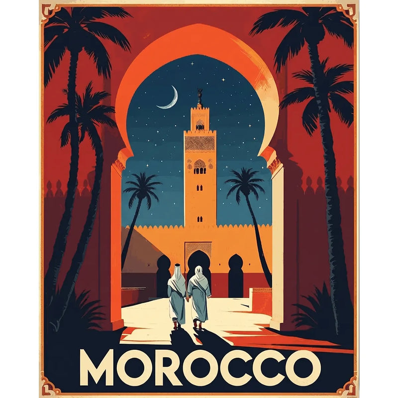 Morocco Travel Poster-zoom-