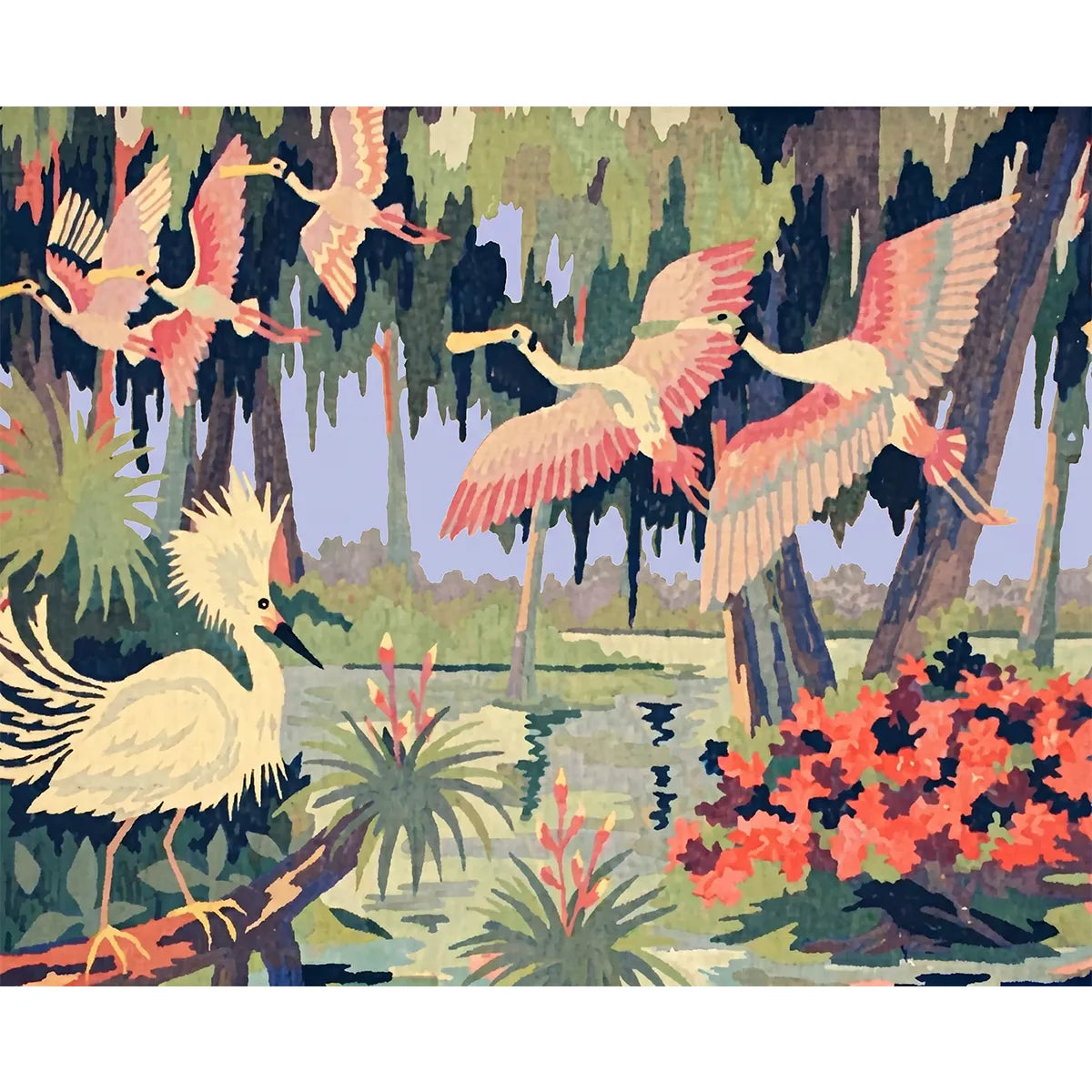 Roseate Spoonbills in Flight