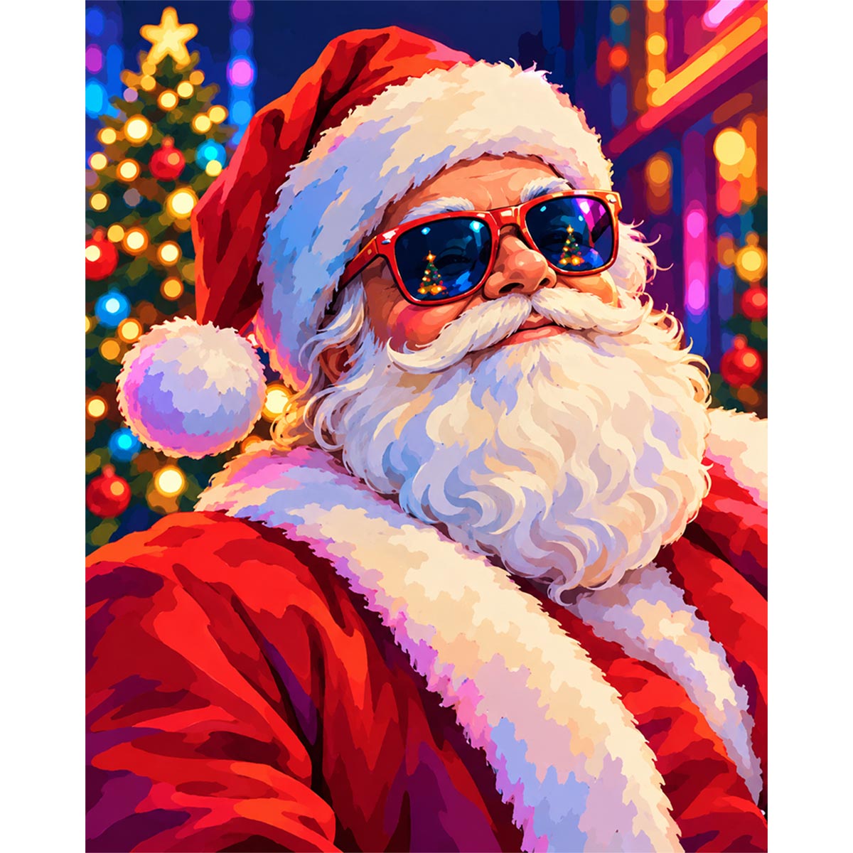 Santa Paint by Numbers Kit