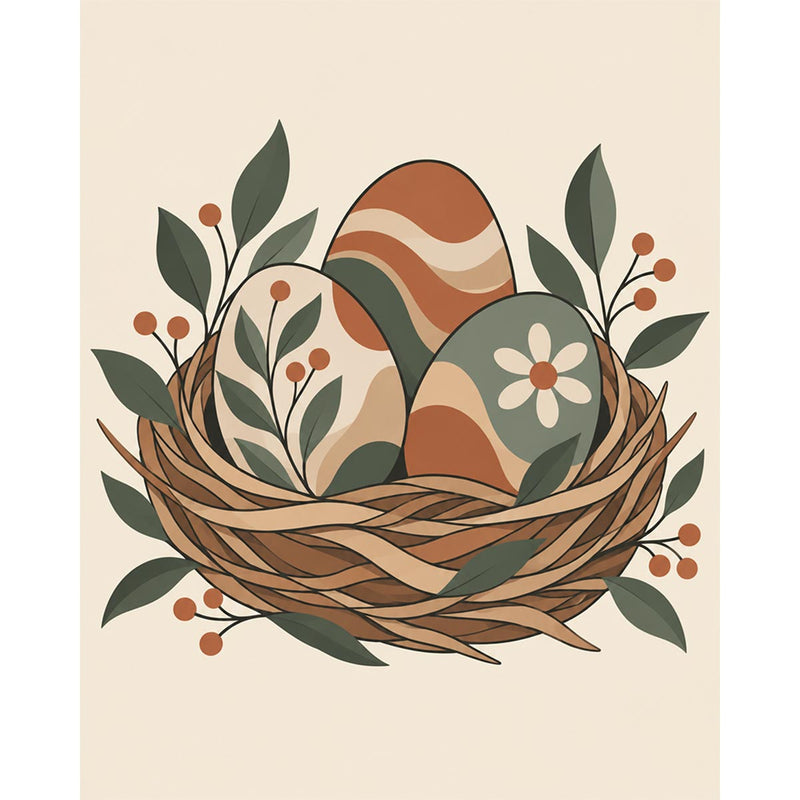 Easter Egg Nest Paint by Numbers Kit-zoom-