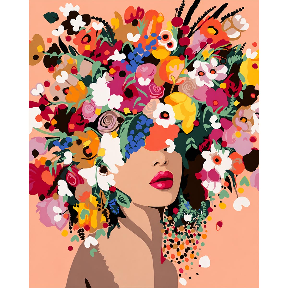 Flower Head Woman