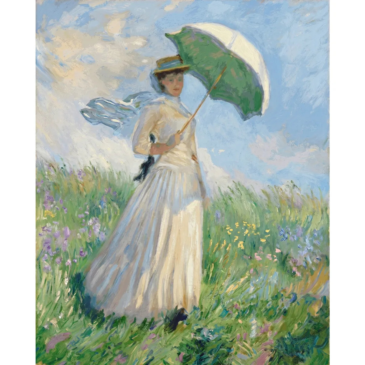 Monet Lady with a Parasol