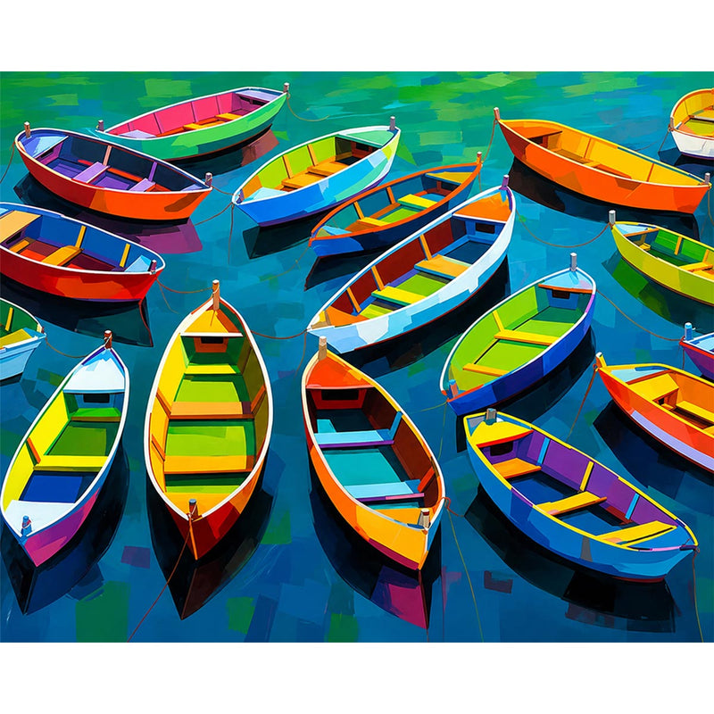 Colorful Rowboats-zoom-