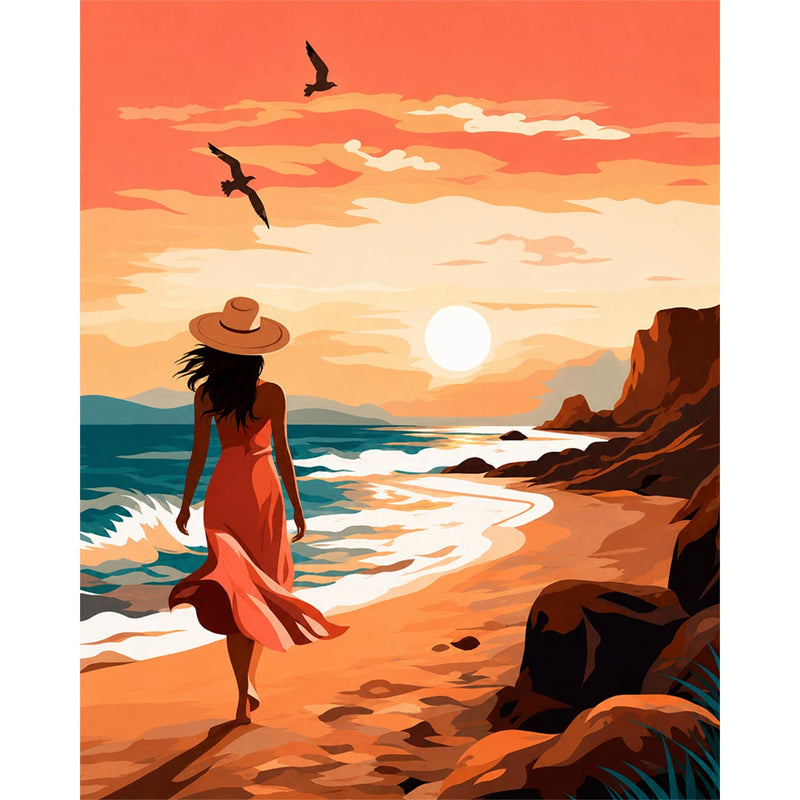 Sunset Shore Walk-zoom-