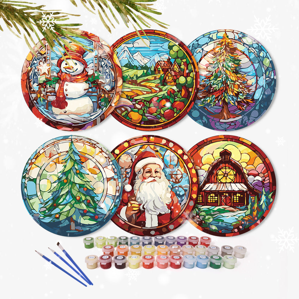Christmas Holiday Paint By Numbers Placemat Set-zoom-18