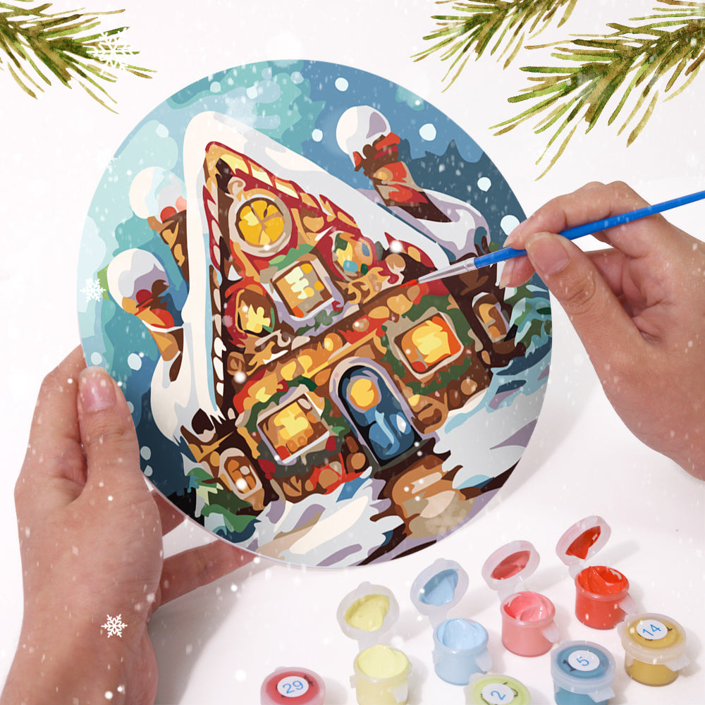 Christmas Holiday Paint By Numbers Placemat Set-12