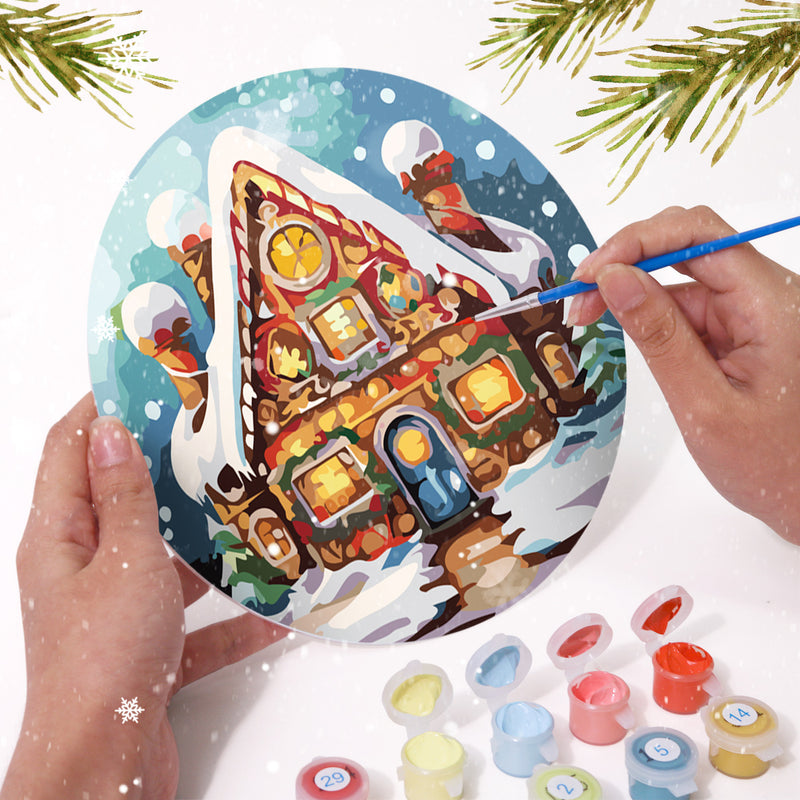 Christmas Holiday Paint By Numbers Placemat Set-zoom-