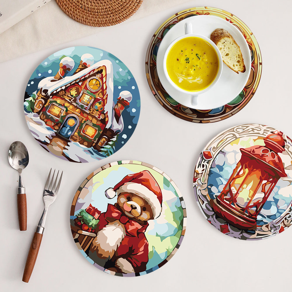 Christmas Holiday Paint By Numbers Placemat Set-zoom-15
