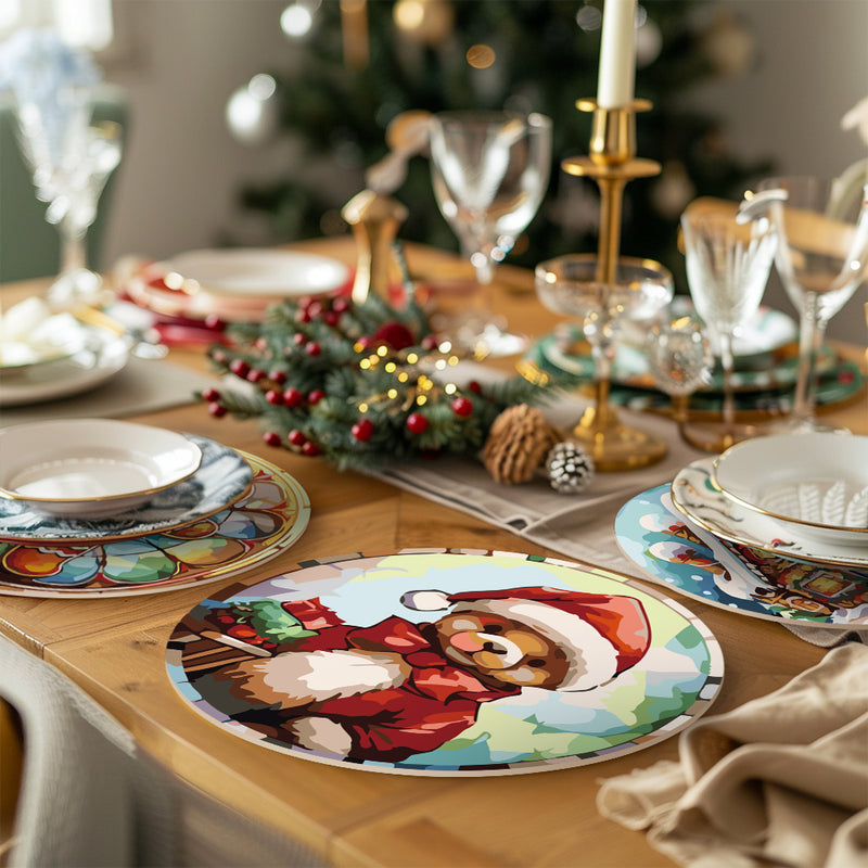 Christmas Holiday Paint By Numbers Placemat Set-zoom-