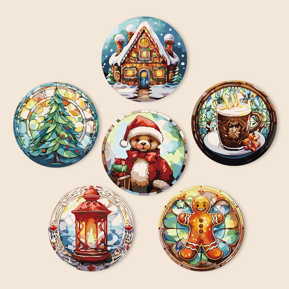 Christmas Holiday Paint By Numbers Placemat Set-17