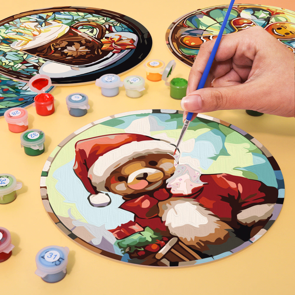 Christmas Holiday Paint By Numbers Placemat Set-zoom-4