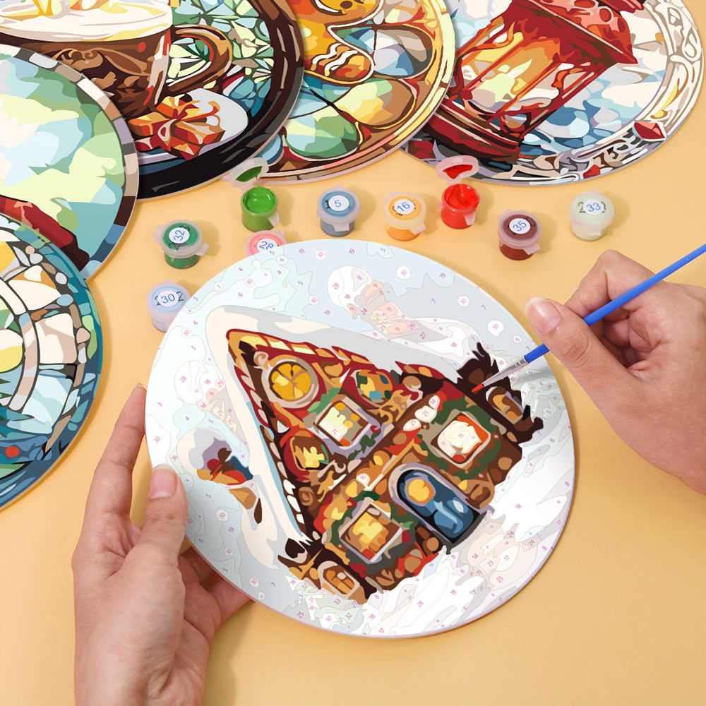 Christmas Holiday Paint By Numbers Placemat Set-zoom-7