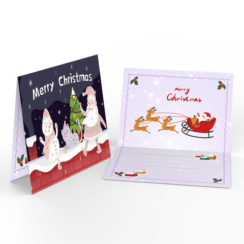 Paint by Numbers Christmas Cards - 6 Cards