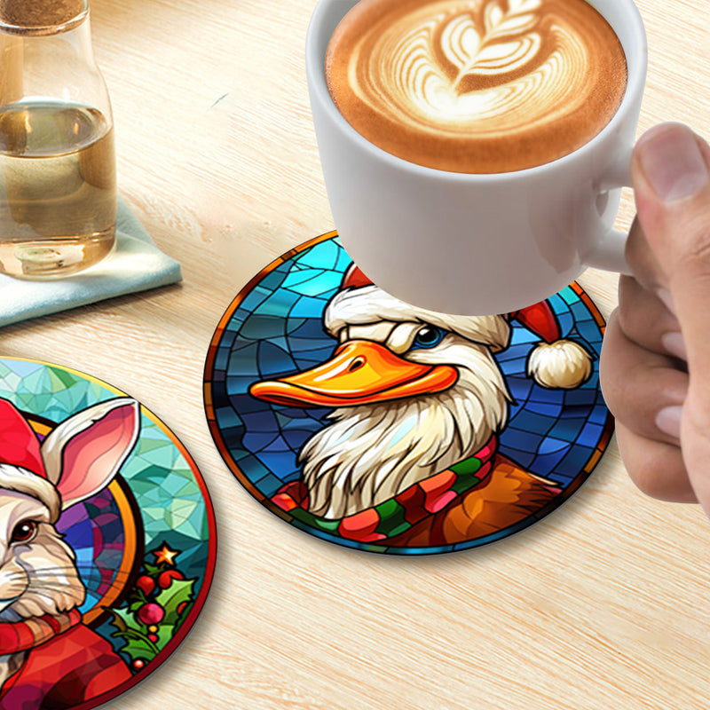 Merry Christmas Paint By Numbers Coaster Set-zoom-