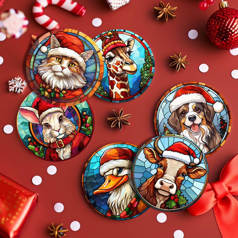 Merry Christmas Paint By Numbers Coaster Set-zoom-10