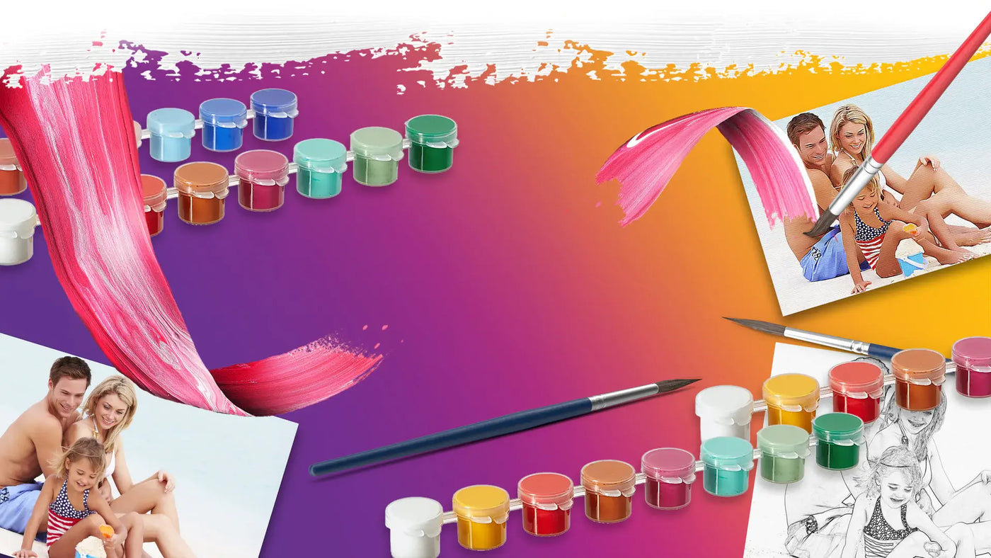 Custom Paint For Graders Premium Custom Paint by Number Kit | Paint By Canvas