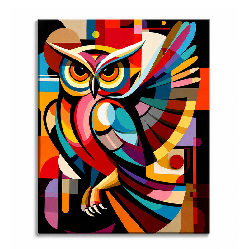 Abstract Owl-zoom-