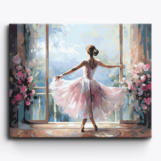 Ballerina at the Window Paint by Numbers Kit