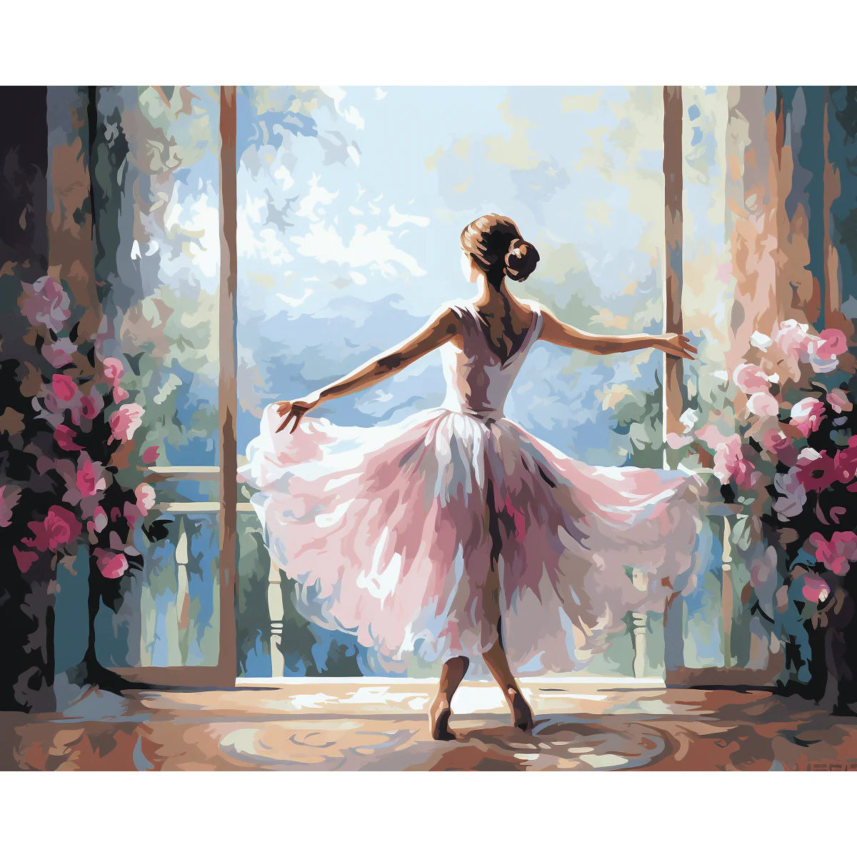 Ballerina at the Window Paint by Numbers Kit