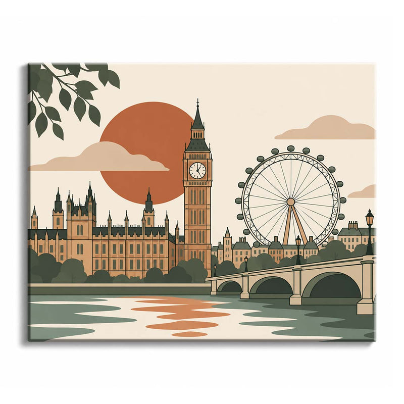 London Landmarks Paint by Numbers Kit-zoom-