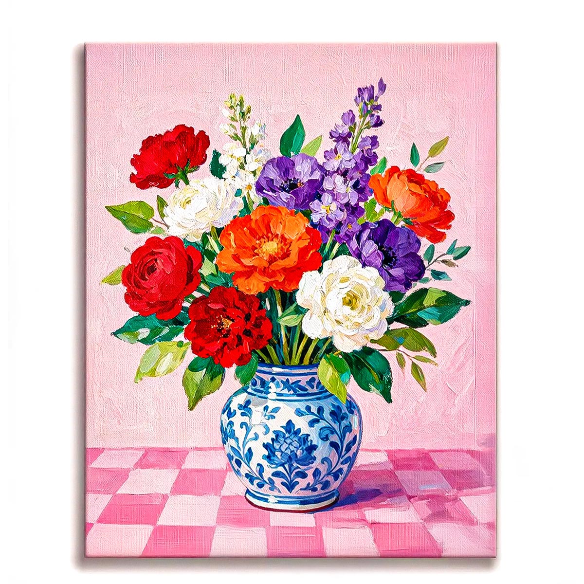 Elegant Floral Vase Paint by Numbers Kit-zoom-1