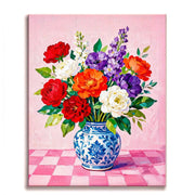 Elegant Floral Vase Paint by Numbers Kit