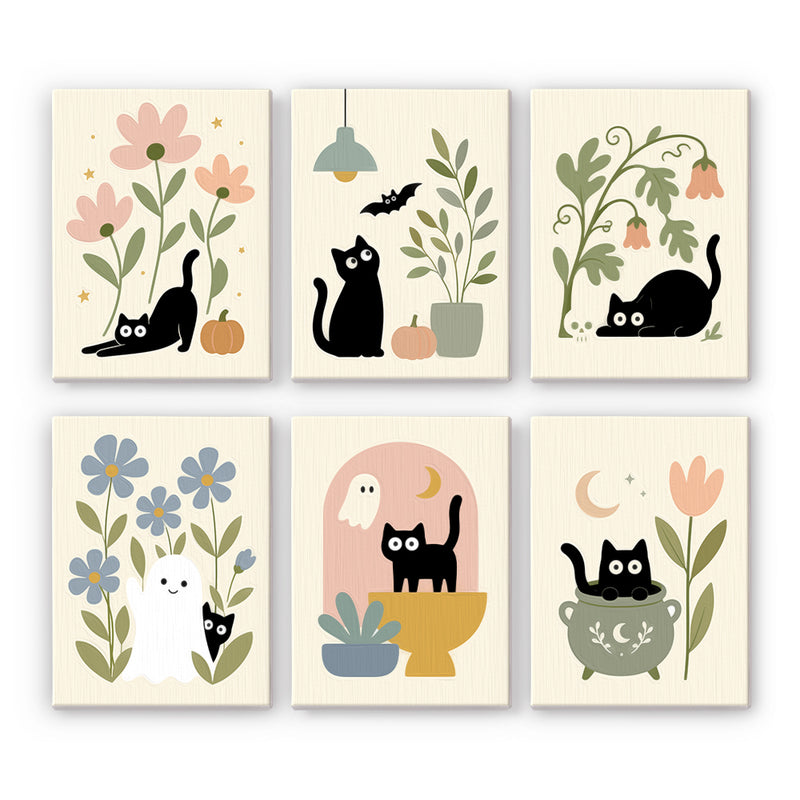 Botanical Black Cats Mini Set-zoom-