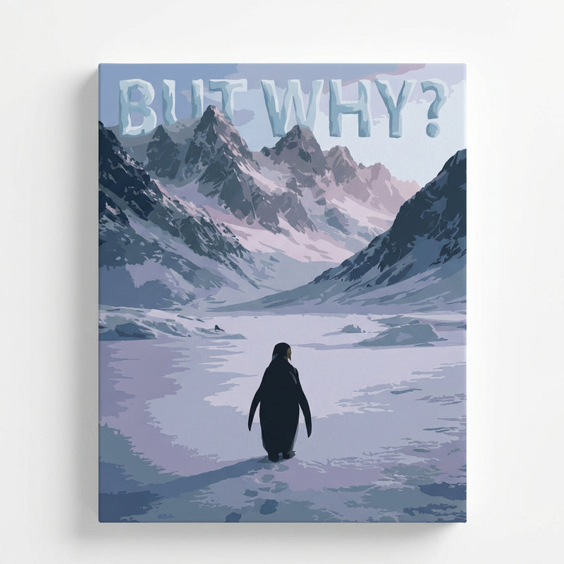 The Question on Ice – Penguin Paint by Numbers-zoom-