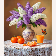 Lilacs & Oranges Still Life Paint by Numbers Kit