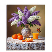 Lilacs & Oranges Still Life Paint by Numbers Kit