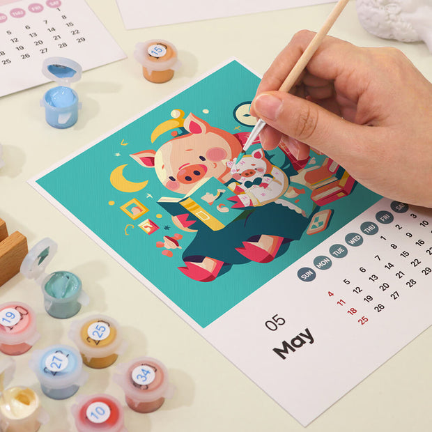 2025 Paint by Number DIY Calendar