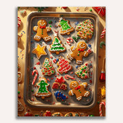Christmas Cookies Paint by Numbers Kit