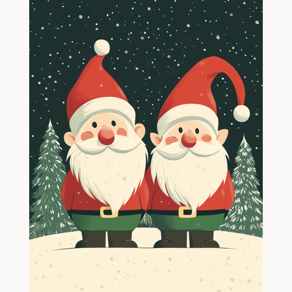 Christmas Gnomes Paint by Numbers Kit-2