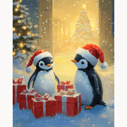 Christmas Penguins Paint by Numbers Kit