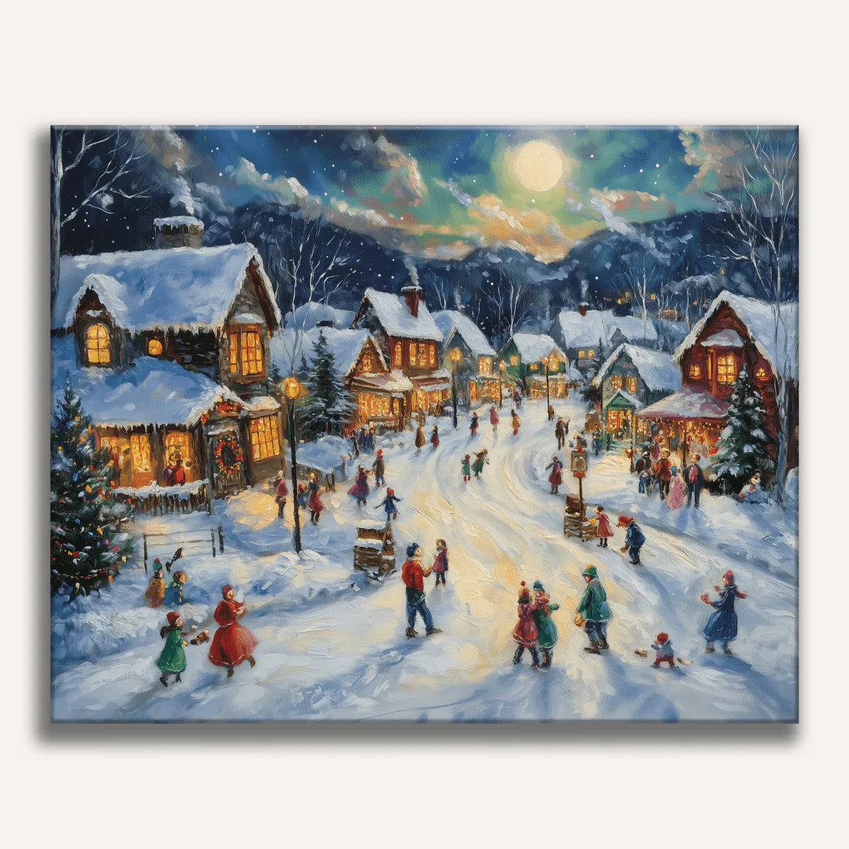 Christmas Village Paint by Numbers Kit-zoom-1