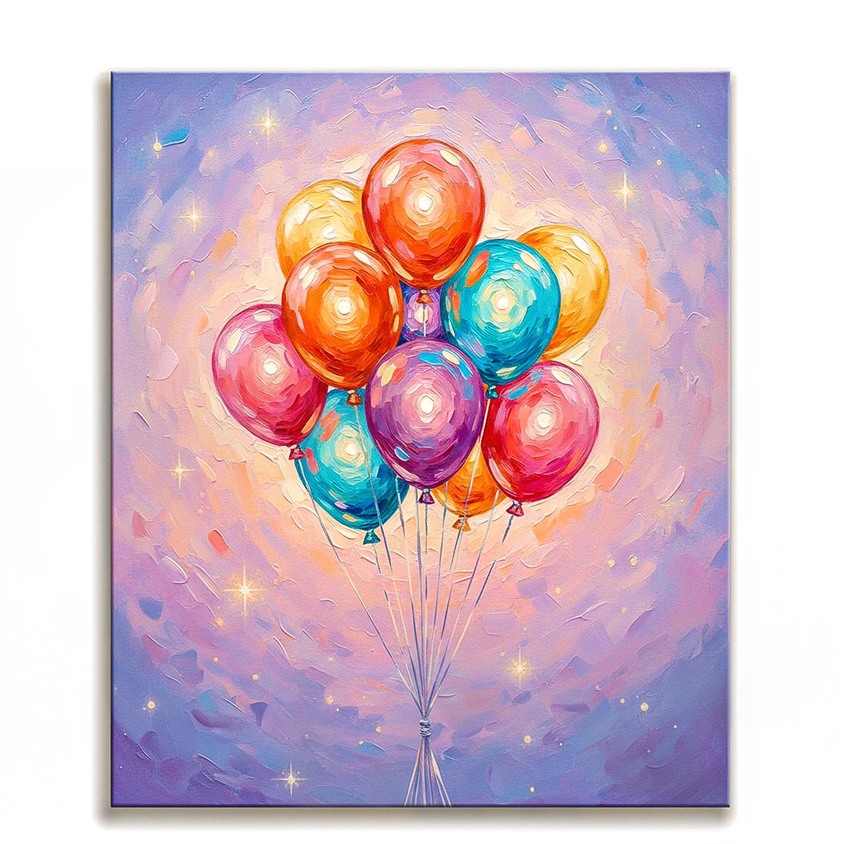 Colorful Balloons Paint by Numbers Kit-1