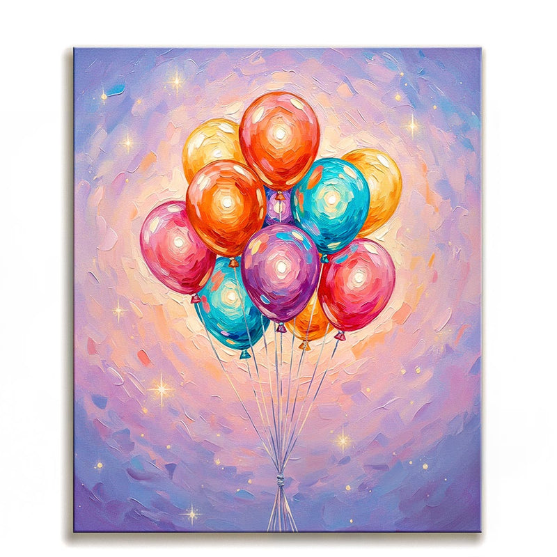 Colorful Balloons Paint by Numbers Kit-zoom-