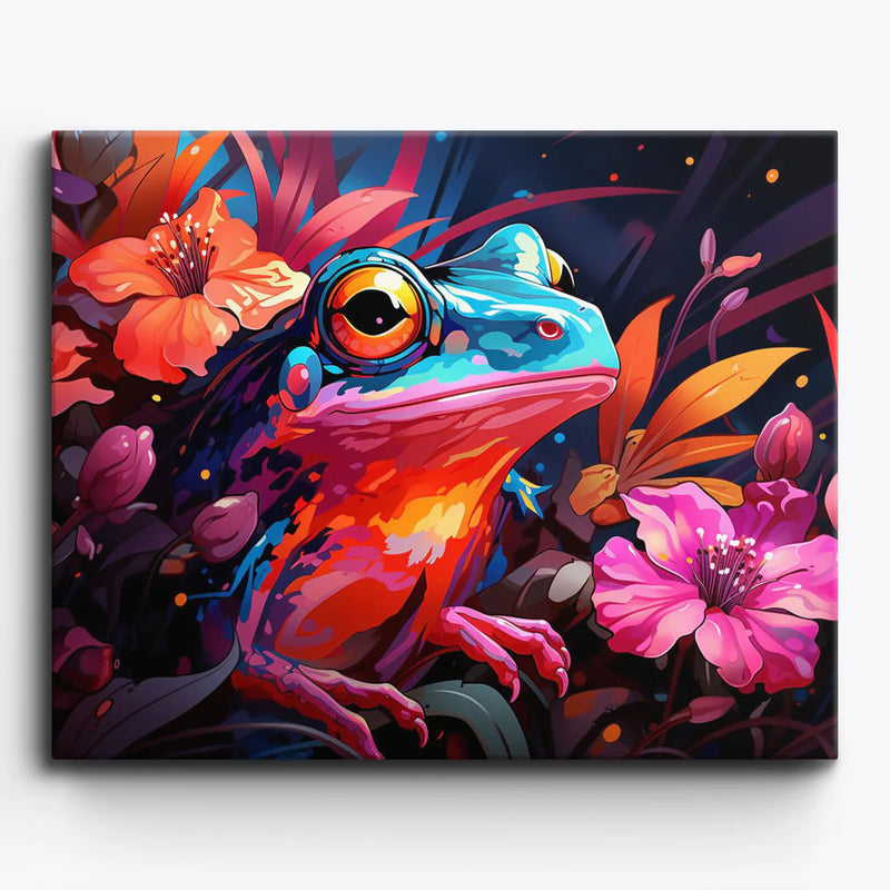 Colorful Frog Paint by Numbers Kit-zoom-