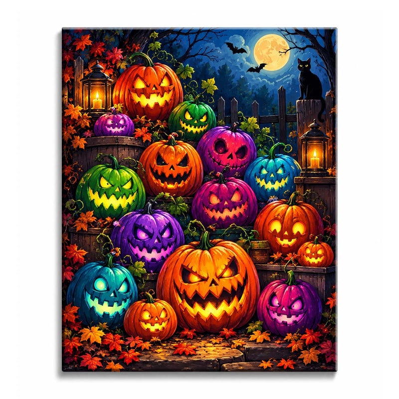 Colorful Jack-o'-Lanterns-zoom-