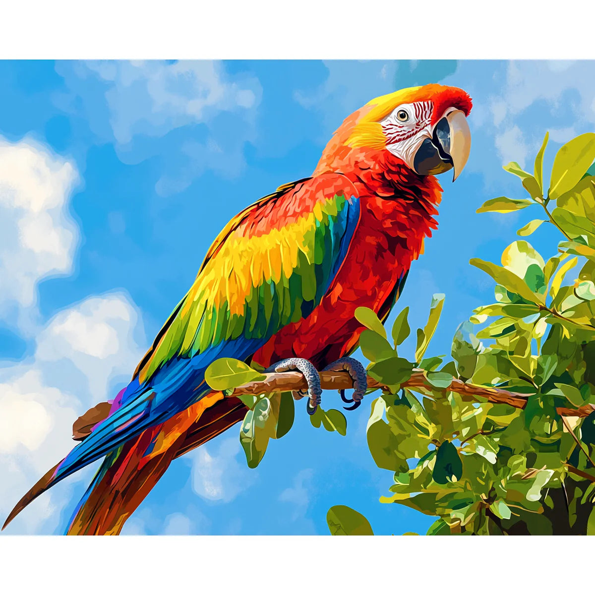Colorful Parrot Paint by Numbers Kit-zoom-1