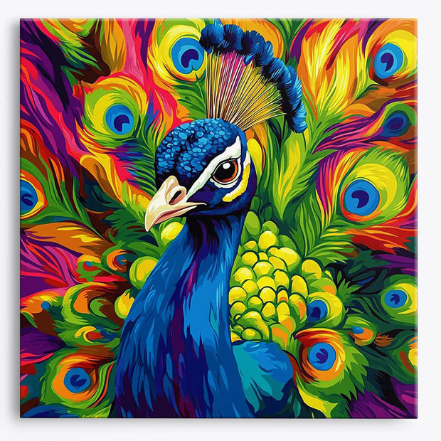 Colorful Peacock Paint by Numbers Kit