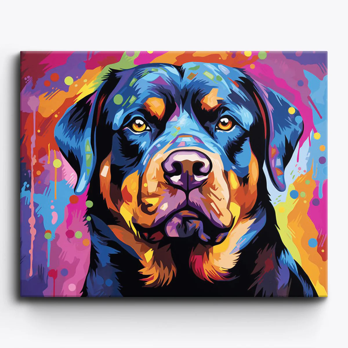 Colorful Rottweiler Paint by Numbers Kit-zoom-1