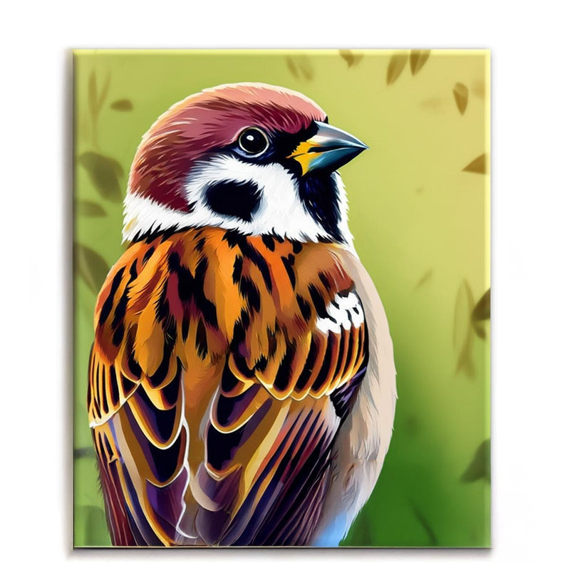Colorful Sparrow Paint by Numbers Kit-zoom-