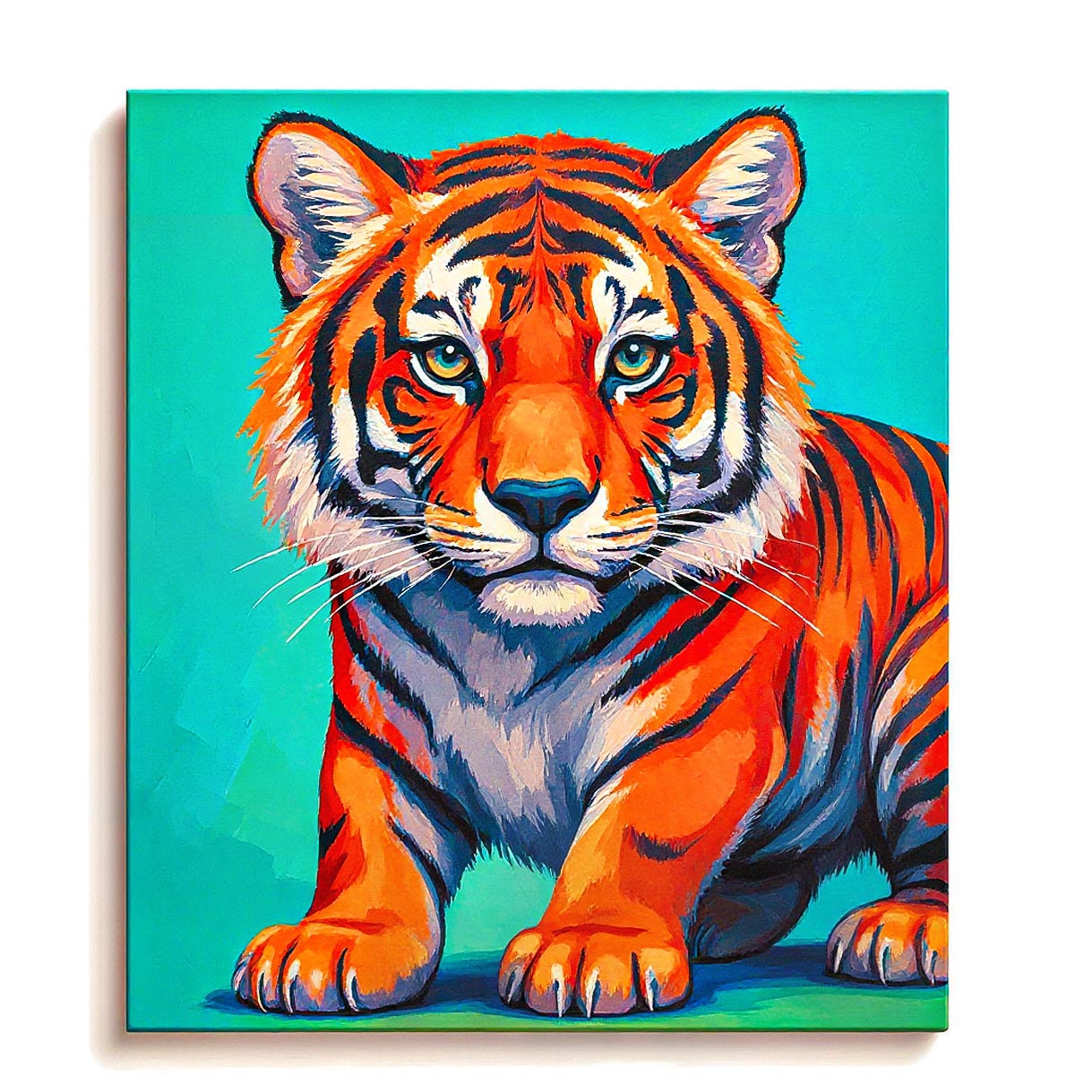 Colorful Tiger Portrait Paint by Numbers Kit-1