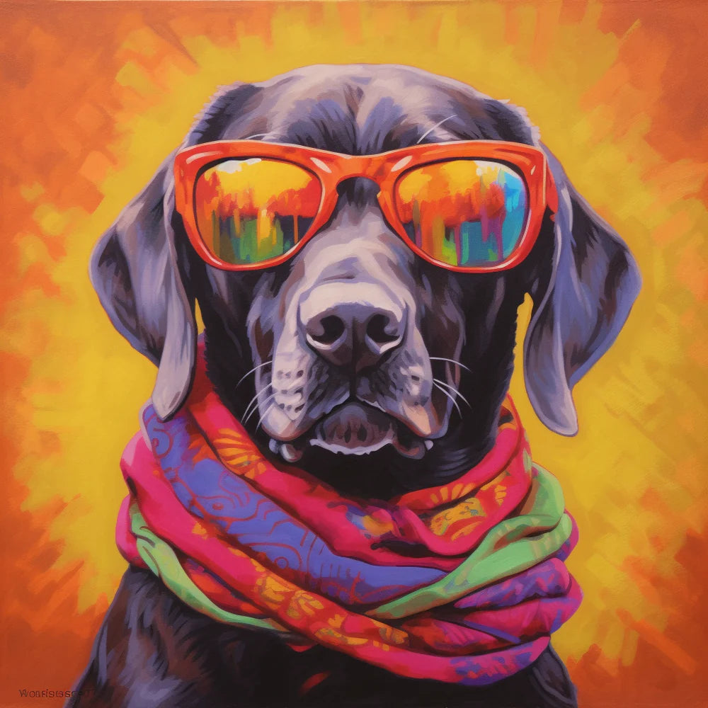 Cool Labrador Paint by Numbers Kit-zoom-2