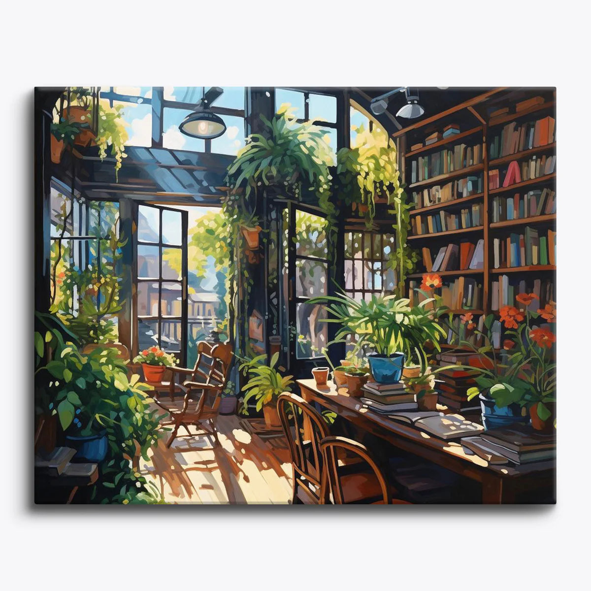 Cozy Reading Room Paint by Numbers Kit-zoom-1