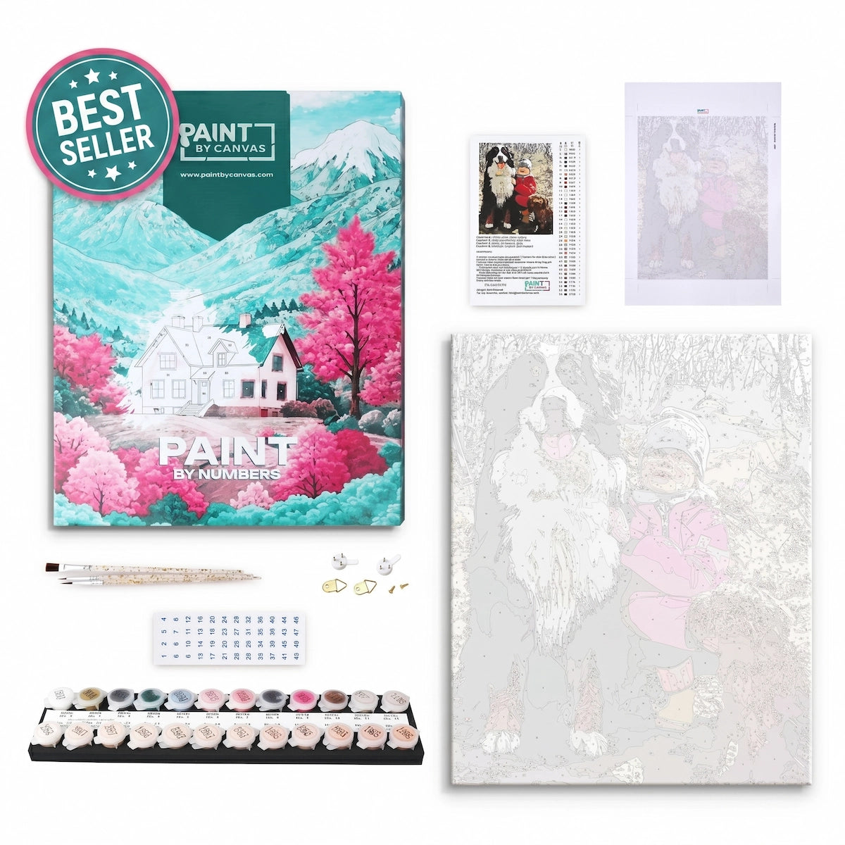Sunset Lake Anime Couple Paint by Numbers Kit-zoom-8