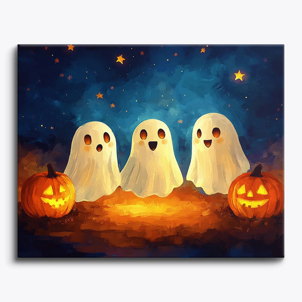 Cute Ghosts Paint by Numbers Kit