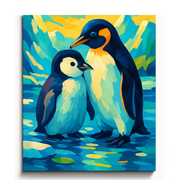 Penguin Family Paint by Numbers Kit